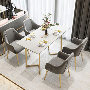 Restaurante Mármol Café Cafetería Juego de mesa Sofá Muebles Cabina Asientos para restaurante - Product Image 6