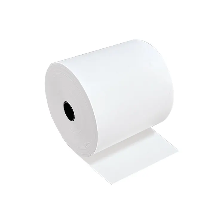 80x80mm Terminal Máquina de tarjetas de crédito Impresora térmica Pegatinas de papel Rollo de recibo Rollo de papel de caja registradora