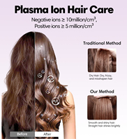 Lisseur-sèche-cheveux à air chaud 3 en 1 de qualité supérieure, technologie ionique, outil de coiffage haute vitesse, appareil de beauté professionnel pour salon