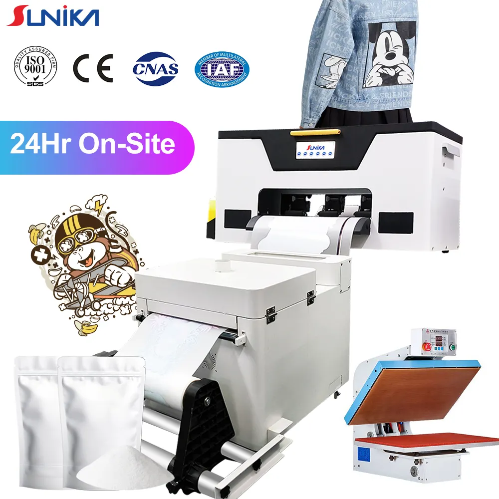 Sunika Epson testina di stampa F1080 xp600 multifunzione automatica a3 a4 a5 30cm dtf stampante macchina da stampa con maglietta