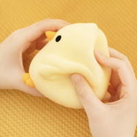 Veilleuse LED tactile moderne en silicone en forme de poulet pour enfants, petite, à intensité variable, pour chambre d'enfant et salon