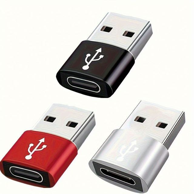 Logo Custom 3PCS USB 3.0 Fast Transfer OTG Male to Type C Female Adapter Type-C Cable Converter Adapter