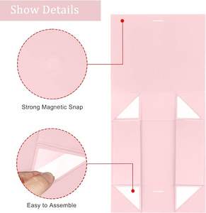 定制印刷粉色瓦楞纸板邮件盒，用于装运带有紫外线哑光层压海绵衬垫的货物 - Product Image 3