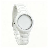 Ensemble de boîtier de montre en céramique blanche de luxe |   Bracelet en céramique monobloc |   Composants de montre résistants aux rayures pour montres de mode et de cérémonie