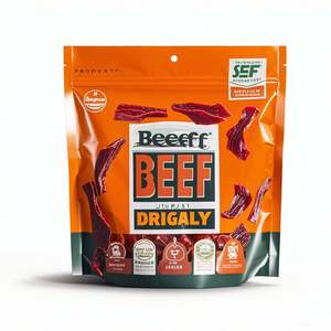 Eco-Friendly Custom Printed Stand-up Pouch Reusable Vacuum Seal Plastic Package for Food Beef Jerky & Sushi Packaging <b>Bags</b> - Product Image 3