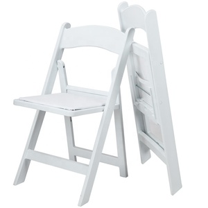 Sedia pieghevole in resina bianca imbottita da giardino per bambini di alta qualità - Product Image 1