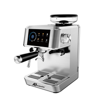 Máquina de Espresso Eléctrica Semiautomática Todo en Uno Anbo, 20 Bares de Presión, Molinillo Cónico de Acero Inoxidable, para Hotel/RV