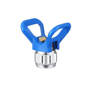 Pistolet de pulvérisation Airless Tip Guard Couleur bleue Avec 2 jeux de joints de protection de buse pour pistolet de peinture Airless - Product Image 2