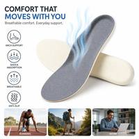 Semelles intérieures sportives en PU confortables pour stabiliser le talon, réduire le risque de entorse de la cheville, amortir les chocs, pour la course, l'entraînement, les pieds plats et les douleurs au pied