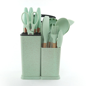 Factory Price Oem 19pcs Handle Silicone <strong>Kitchen</strong> <strong>Utensil</strong> Sets <strong>Utensils</strong> <strong>Kitchen</strong> Set <strong>Kitchen</strong> <strong>Utensils</strong> With Storage Holder - Product Image 5