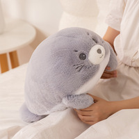Vente en gros de jouets en peluche de la série Happy Ocean : baleine, phoque, requin et dauphin pour dormir.