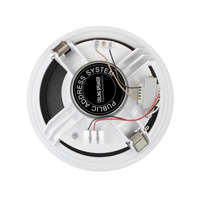 Haut-parleur de plafond XIDLY de haute qualité, mini, 100V, 5W/10W, 6 pouces, double cône en papier, pour système de sonorisation