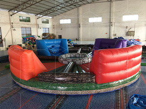 Điên Thể Thao Trò Chơi Tương Tác Inflatable Hungry Bungee Chạy Con Người Hippo Chow Xuống Inflatable Trò Chơi - Product Image 6