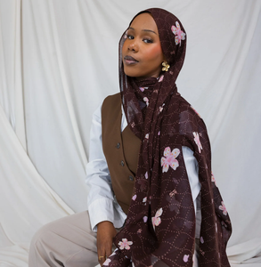 ผ้าโพกหัวพิมพ์ลายผ้าโมดอลสำหรับผู้หญิงมุสลิมน้ำหนักเบาพิเศษจากยุโรปและอเมริกาฤดูร้อน - Product Image 3