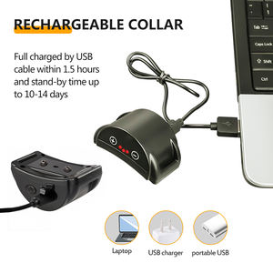 por mayor remoto eléctrico antiladridos impermeable choque sonido mascota perro equipo de entrenamiento <span class=keywords><strong>collar</strong></span> recargable - Product Image 2