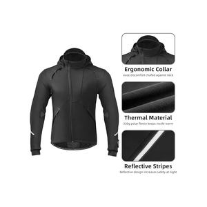 Vestes softshell de <span class=keywords><strong>cyclisme</strong></span> personnalisées de haute qualité manteaux de vélo d'hiver <span class=keywords><strong>veste</strong></span> coupe-vent <span class=keywords><strong>thermique</strong></span> pour la course à pied par temps <span class=keywords><strong>froid</strong></span> randonnée - Product Image 5