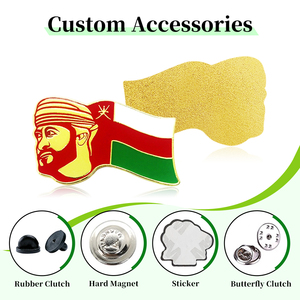 En Stock Oman <span class=keywords><strong>Sultan</strong></span> Portrait émail épinglette fête nationale commémorative téléphone autocollant Nov 18 Festival hommage Souvenirs personnalisé - Product Image 4