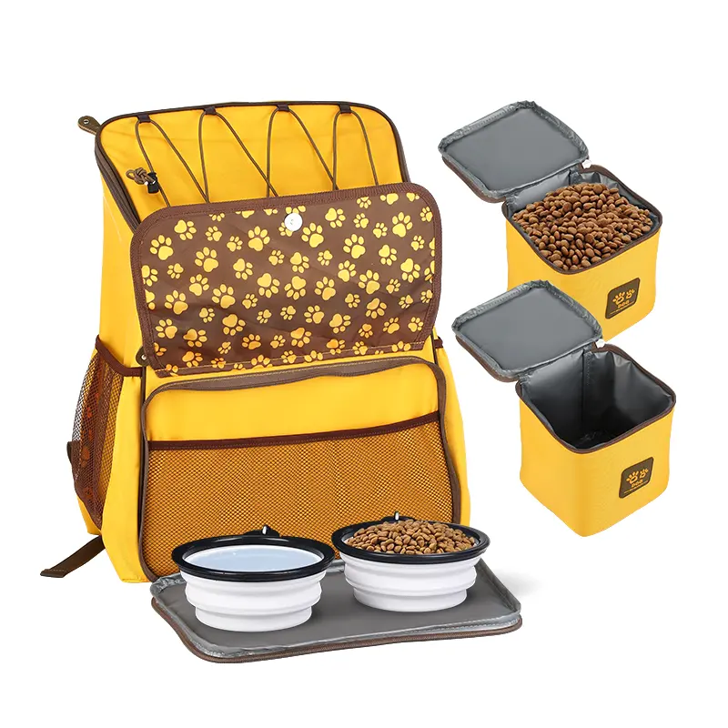 Everich Pet Outing Tote Bag cibo per cani che trasportano forniture per animali domestici borsa da viaggio portatile