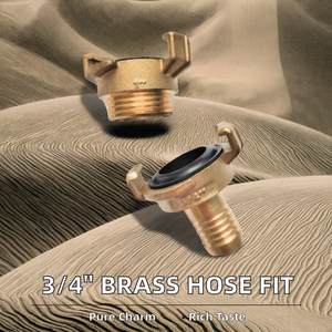 Adaptateur rapide fileté en laiton de 3/4 po pour tuyau d'arrosage, raccord mâle à surface lisse, technique de moulage, laiton de haute qualité - Product Image 3