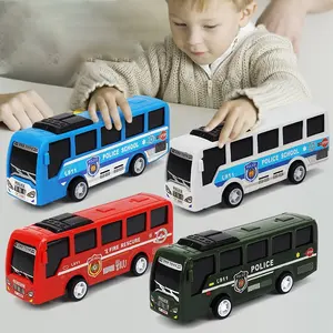 2023 nouveau modèle de voiture à l'échelle 1/32 modèle de voiture d'émulation moulé sous pression bus de ville moyenne pour les modèles de voitures pour enfants