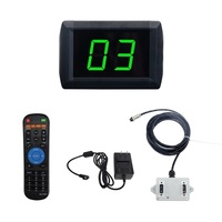 Compteur de visiteurs de flux de personnes pour espace intérieur Compteur numérique bidirectionnel 0-99 avec capteur radar infrarouge