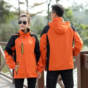 कस्टम युगल लंबी पैदल यात्रा के लिए प्रशिक्षण Windbreaker खेल जैकेट Pizex