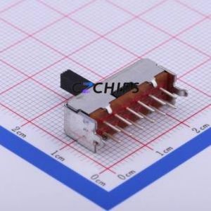 SSSU042100 Slide Switch Through hole Component (THT) Switch 4-Pole Double Throw Rectangle Pin Header PC Pin 17.5mm - Product Image 2