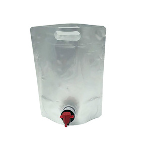 Pochettes souples à valve imprimées en gravure 1L 2L en aluminium pour vin rouge, bière, vin de fruits – Isolation oxygène – Fabrication usine - Product Image 4