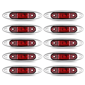 Rouge ambre blanc vert bleu 4 "LED dégagement latéral feux de position voiture camion queue <span class=keywords><strong>remorque</strong></span> lampe <span class=keywords><strong>plaque</strong></span> de placage 3 lumières LED - Product Image 5