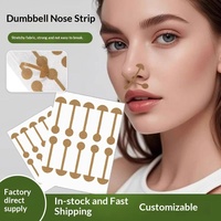 Petit patch nasal en tissu extensible, doux, élastique, confortable, respirant, auto-adhésif, pour correction orthopédique et largement espacé entre les narines