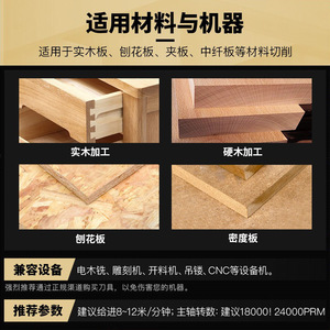 T-Shaped Tenon Cutters for Woodworking Mahogany Processing Milling Cutters Alloy <b>Engraving</b> Inserts for Saw Blades Milling - Product Image 5