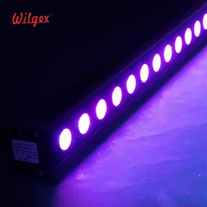 Lampu LED Luar Ruangan 72W 4IN1 Linier Pencuci Dinding Lampu Spot RGB Dekorasi Bangunan IP65 Pencahayaan RGBW