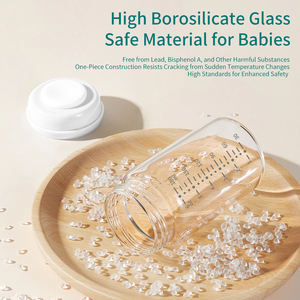 <span class=keywords><strong>Biberon</strong></span> en verre borosilicate à large goulot sans BPA de 180 ml pour bébé – Vente en gros - Product Image 6