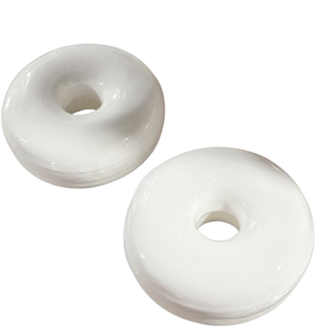 Modelo de Donut Duradero de 8.5cm para Decoración de Pared, Arreglos Florales, Accesorios, Exhibiciones Artesanales Bañadas en Chocolate Blanco Puro, Doble Cara - Product Image 1