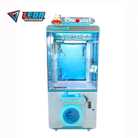 Machine à poupées LED colorée, armoire brillante, jeu de récompenses pour parc d'attractions, à pièces, pour enfants, en plastique, 1 pièce, anglais