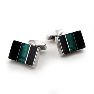 Compra a granel de moda de alta calidad botón Conjunto personalizado hombres gemelos camisa francesa rectángulo camisetas <span class=keywords><strong>esmoquin</strong></span> tachuelas Metal gemelos - Product Image 1