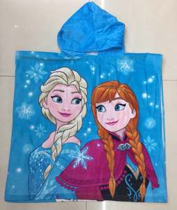 <span class=keywords><strong>Toalla</strong></span> de terciopelo de corte de felpa de algodón Poncho con capucha de playa de algodón para niños en patrón de stock - Product Image 4