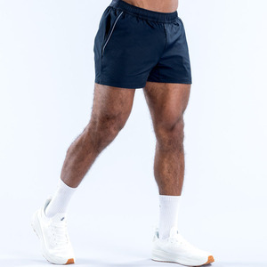 <span class=keywords><strong>Short</strong></span> de gym d'été 4 pouces pour hommes avec poches réfléchissantes <span class=keywords><strong>Short</strong></span> d'entraînement en nylon tissé léger et respirant à séchage rapide avec logo personnalisé - Product Image 2