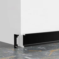 Plinthe en alliage d'aluminium ultra-mince intégrée, plinthe minimaliste pour une décoration murale et de sol sans joint