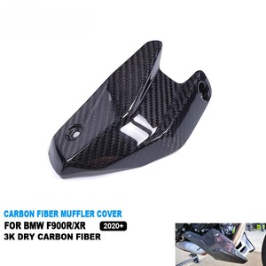 Cache de protection thermique d'échappement en fibre de carbone sèche 3K pour moto 2020-2025 F900R F900XR - Product Image 1