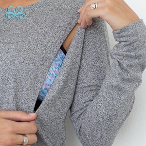 Mamma Girocollo Maglione Allattamento Al Seno Di Maternità di Maternità Pullover <span class=keywords><strong>Felpe</strong></span> - Product Image 3