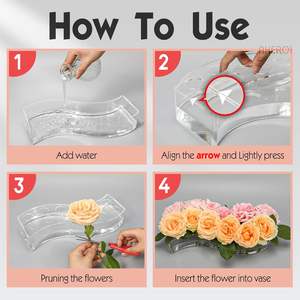 فازة حديثة إبداعية على شكل S واضحة للبيع بالجملة مزهرية زهور طويلة مخصصة ديكور طاولة حفلات الزفاف المنزلية مزجج شفاف - Product Image 3