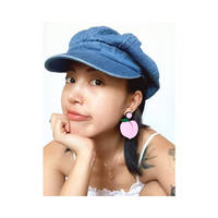 Populaire japonais et coréen mode bijoux avocat aubergine cerise pastèque fraise rose pêche fruits marguerite acrylique boucle d'oreille