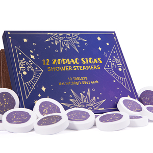 Ensemble de tablettes Cleverfy Shower Steamers avec 12 signes du zodiaque - Product Image 4