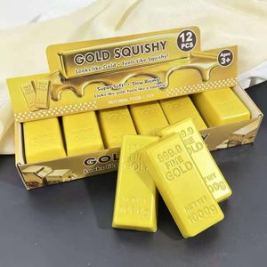 Elonna Soft PU Squishy Gold Brick Gold Bar Squeeze <b>Toy</b>-Stress Relief & Fidget <b>Toy</b> for 14+ Years Unisex - Product Image 5