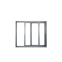 Ventana Corredera de Aluminio de Estructura Simple con Diseño Moderno, Apertura Horizontal, Entrega Rápida para Hoteles y Salas de Estar