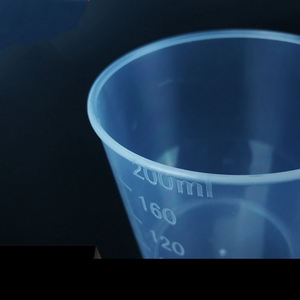 स्पष्ट पारदर्शी पैमाने बीकर के साथ 10ml 100ml दौर मुंह प्लास्टिक मापने कप - Product Image 5