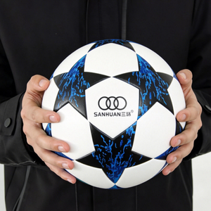 Balón de Fútbol PU Híbrido OEM al por Mayor, Tamaño 5, Balón de Fútbol Termosellado Premium para Entrenamiento y Partidos con Logotipo de Club Personalizado - Product Image 2