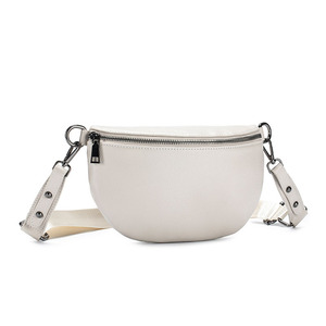 Trendy Women's Genuine Leather Fanny Pack Crossbody Bag Sling <strong>Bumbag</strong> with Fashionable Belt Handbags for Vacation Essentials - Product Image 6