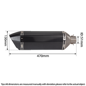 Tubo de Escape Modificado de Acero Inoxidable para Motocicleta Yamaha <span class=keywords><strong>FZ8</strong></span> FZ8N FZ8S, Conexió<span class=keywords><strong>n</strong></span> de 51 mm para Silenciador con DB Killer - Product Image 2